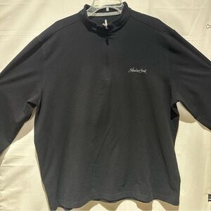 Johnnie-O’s Men's Performance Black Quarter-Zip Shirt